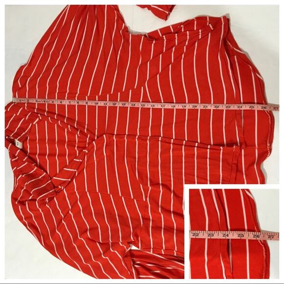 Free People We the Free Can't Fool Me Striped Tee - Red - XS - Picture 5 of 10